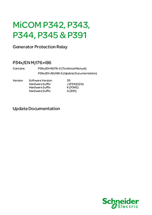 MiCOM P34x, Manual (global file) P34x/EN M/I76+I86
