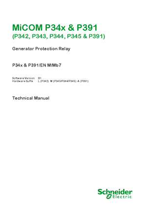 MiCOM P34x, Manual (global file) P34x/EN M/Mb7