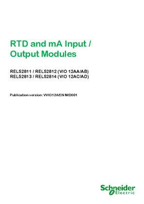 RTD and mA Input/Output Modules