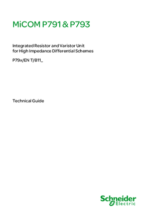 MiCOM P79x, Manual (global file) P79x/EN T/B11_