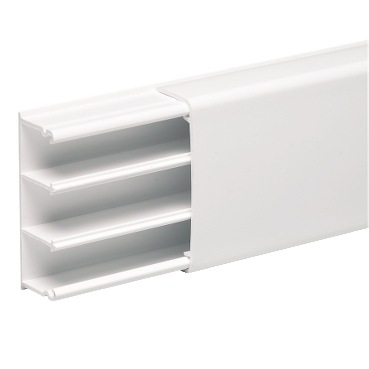 Mini-trunking in three materials with accessories