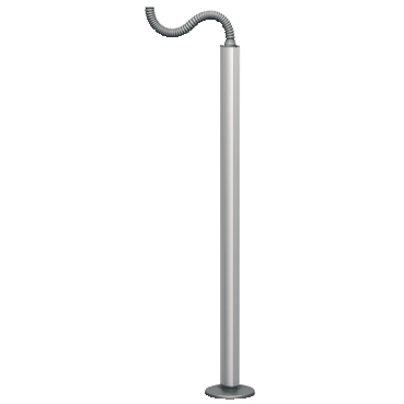 OPTILINE 45 energiaoszlop, szabadon álló, kétoldalas, 2.9 m, eloxált alu ISM20118