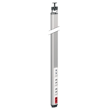 OptiLine 70 Pole, free-standing, tension-mounted. One-sided. Altira wiring device, pin-earthed