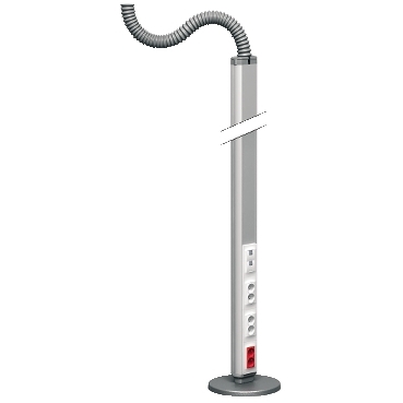 OptiLine 70 Pole free-standing and movable one sided. Altira wiring device, pin-earthed