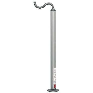 OptiLine 70 Pole free-standing and movable two sided. Altira wiring device, pin-earthed