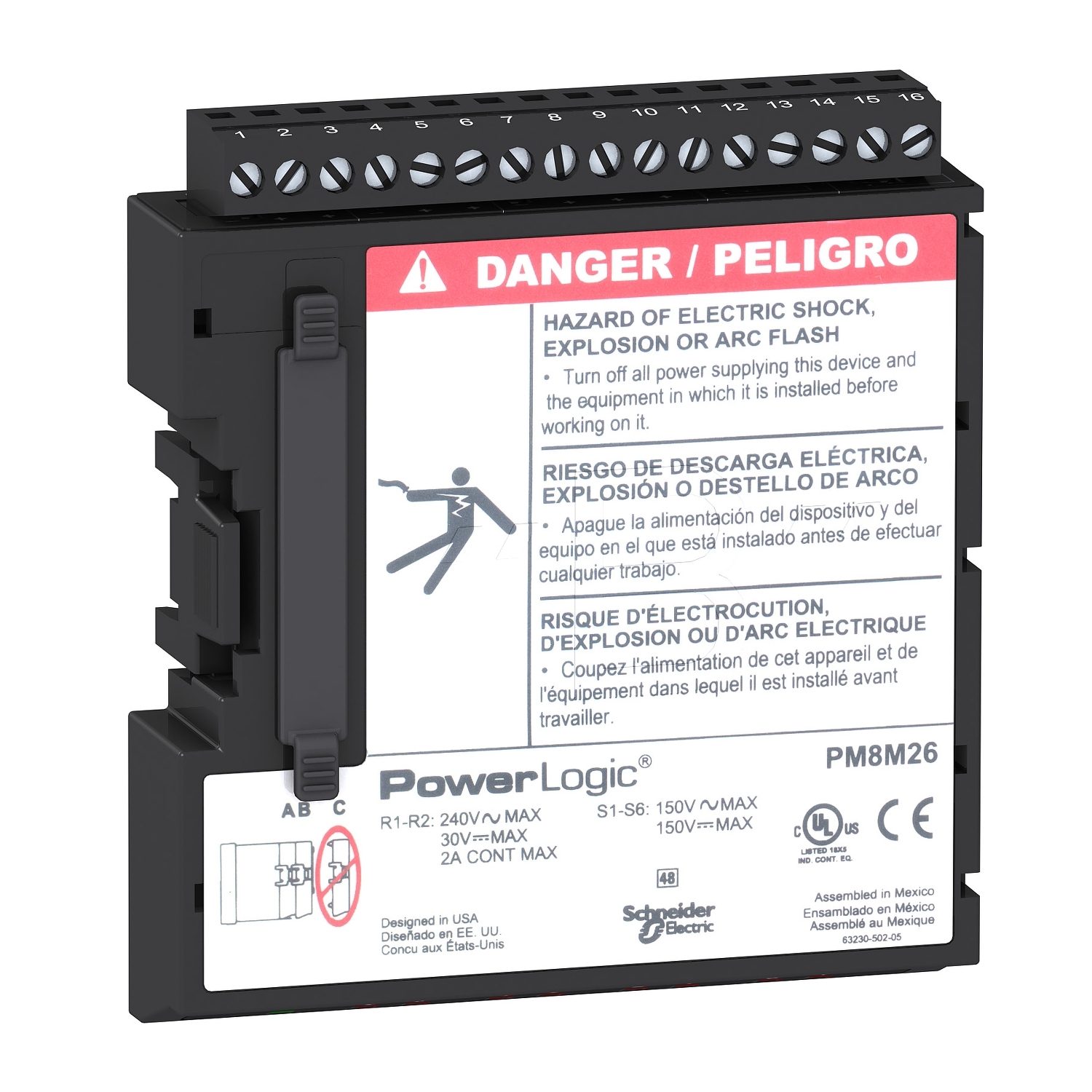 Pm8m26 Optional Digital I O Module 2 Relay O 2 Digital I For Pm800 Schneider Electric Global