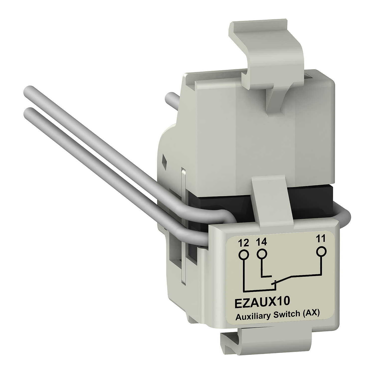 auxiliary switch AX， EasyPact EZC 100， EasyPact CVS 100BS， 1 common point changeover contact