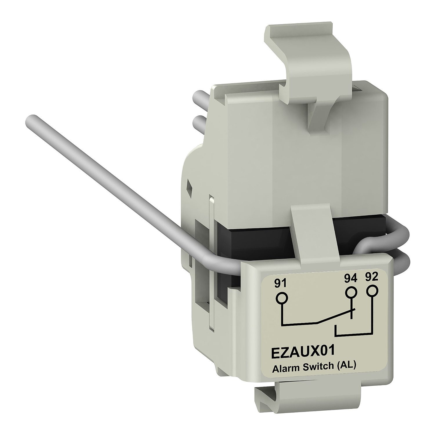 alarm switch AL， EasyPact EZC 100， EasyPact CVS 100BS， 1 common point changeover contact