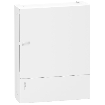 RESI9 MP Kiselosztó, teli ajtó, falon kívüli, 2x12 modul, PEN sín, fehér - MIP12212