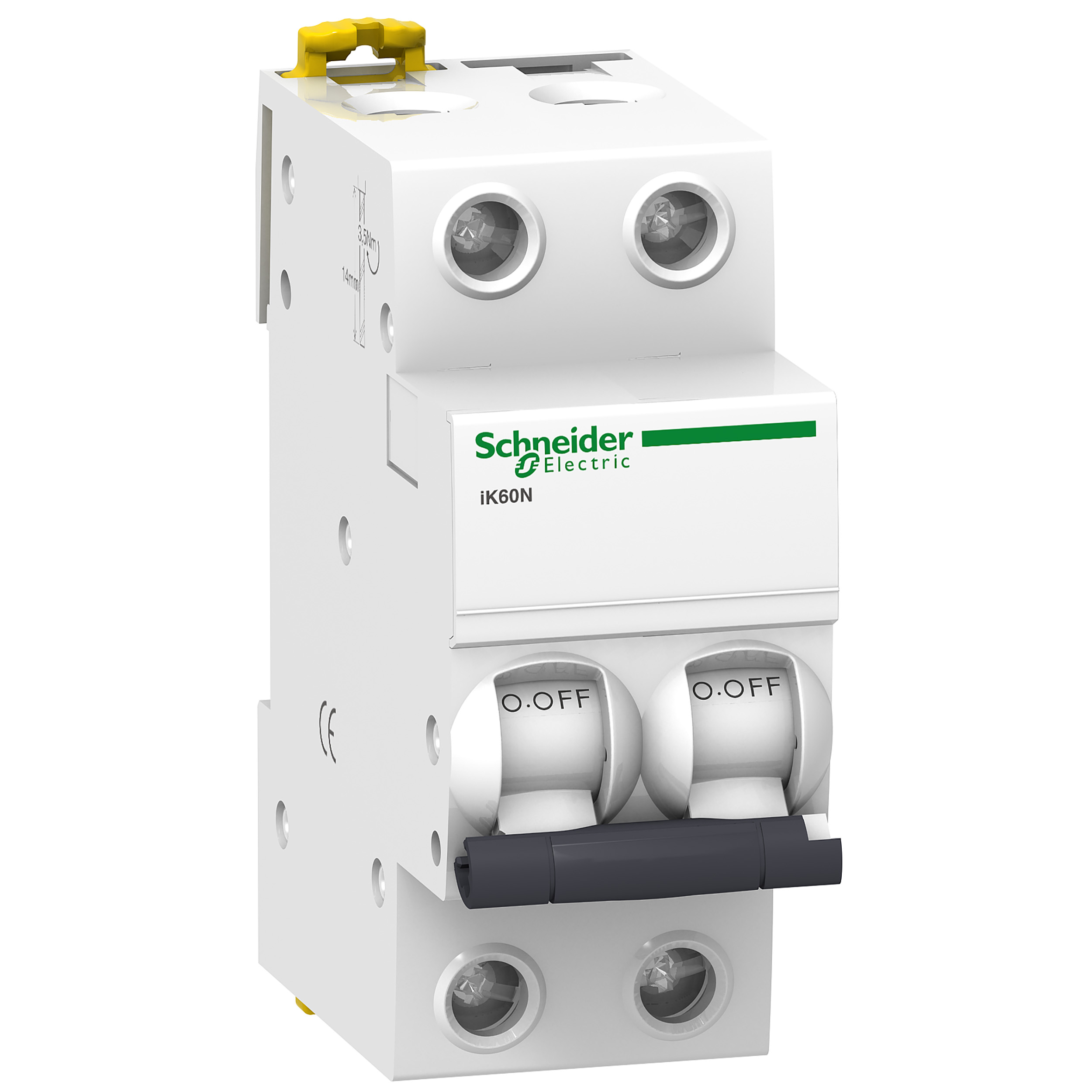 SCHNEIDER ELECTRIC INTERRUPTOR TERMOMAGNETICO IK60N 2X40A 6KA CURVA C
