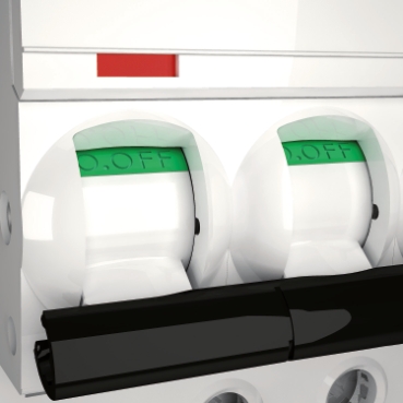 Acti9 iC60 DIN rail MCB. VISI-TRIP fault indicator
