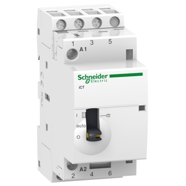 ACTI9 iCT25A kézi vezérlésű kontaktor (mágneskapcsoló), 50Hz, 3NO, 220-240VAC - A9C21833