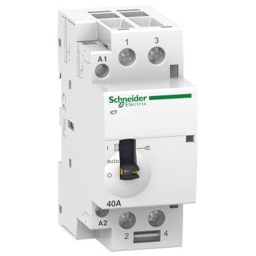 ACTI9 iCT40A kézi vezérlésű kontaktor (mágneskapcsoló), 50Hz, 2NO, 220-240VAC - A9C21842