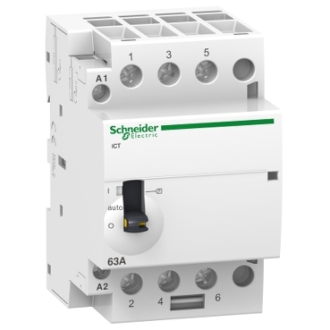 ACTI9 iCT40A kézi vezérlésű kontaktor (mágneskapcsoló), 50Hz, 3NO, 220-240VAC - A9C21843