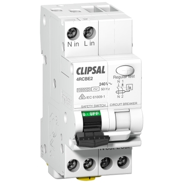 RCBO ELE commercial 1PN 2 modules; Max 4; Clipsal