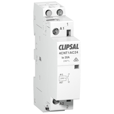 Clipsal MAX4 Contactor 25 A 24VAC 1 NO 1 Module