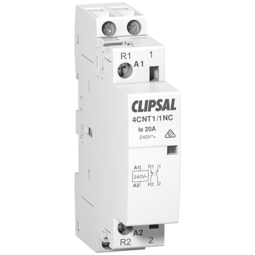 Clipsal MAX4 Contactor 25 A 240 VAC 1 NO + 1 NC 1 Module