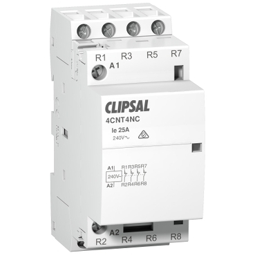 Contactor commercial 4NC 2 modules; Max 4; Clipsal