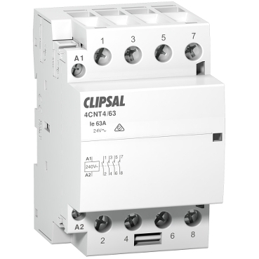 Contactor commercial AC1 3 modules; Max 4; Clipsal