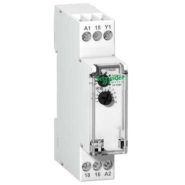 Acti9, IRTB Relay, IRTB Relay-delays De-energizing A Load Upon Closing-1C/O, Uc 24-240 VAC/24VDC