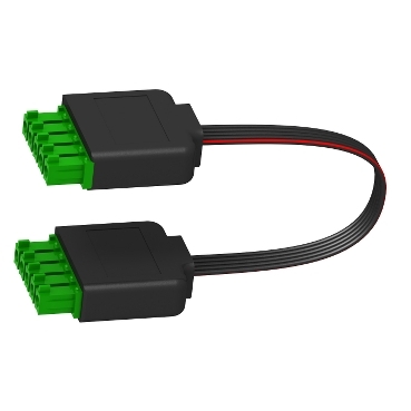 Prefabricated cables with 2 connectors
