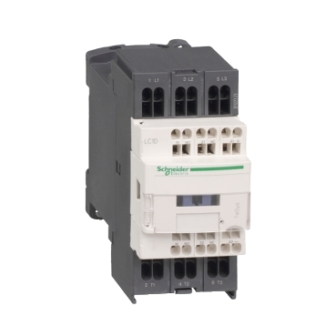 TeSys LC1D contactor, 3 poles, spring terminals, with cover, 9A to 38A