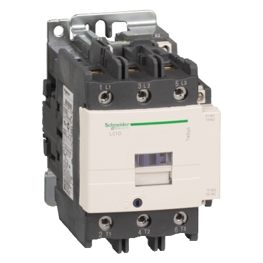 DC mágneskapcsoló, 45kW/95A (400V, AC3), csavaros csatlakozás, 1Z+1NY - LC1D95FD
