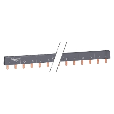 Cutable comb busbar 2P 100A 24 modules