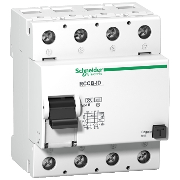 ID Schneider Electric Interrupteurs différentiels type B jusqu'à 125 A.