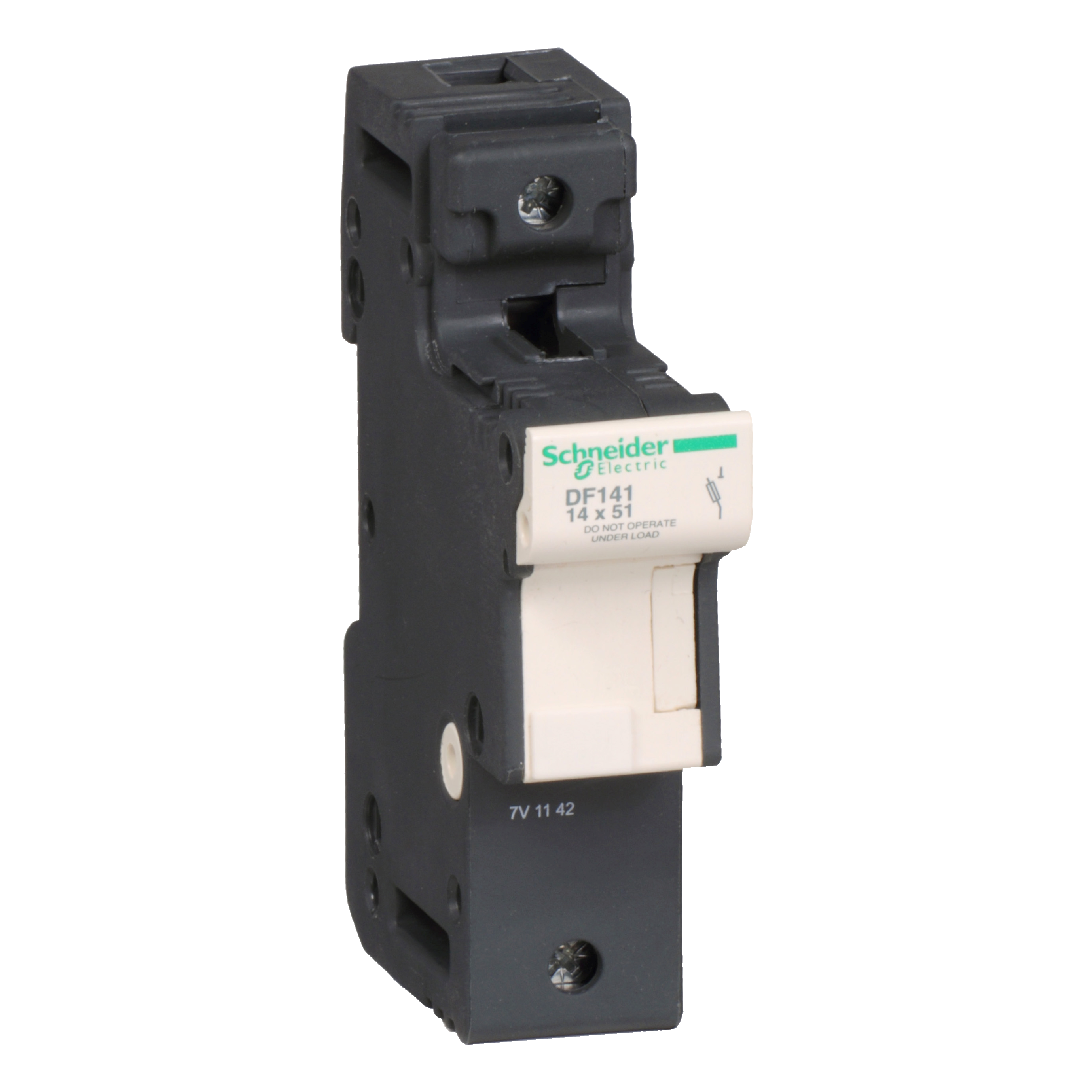 Fuse carrier, TeSys DF, 1P, 50A, 690VAC, fuse size 14x51mm
