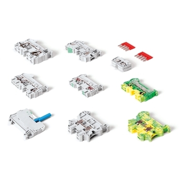 Linergy TR terminals blocks Schneider Electric Spring type, screw type and push-in type help streamline all your electrical installations