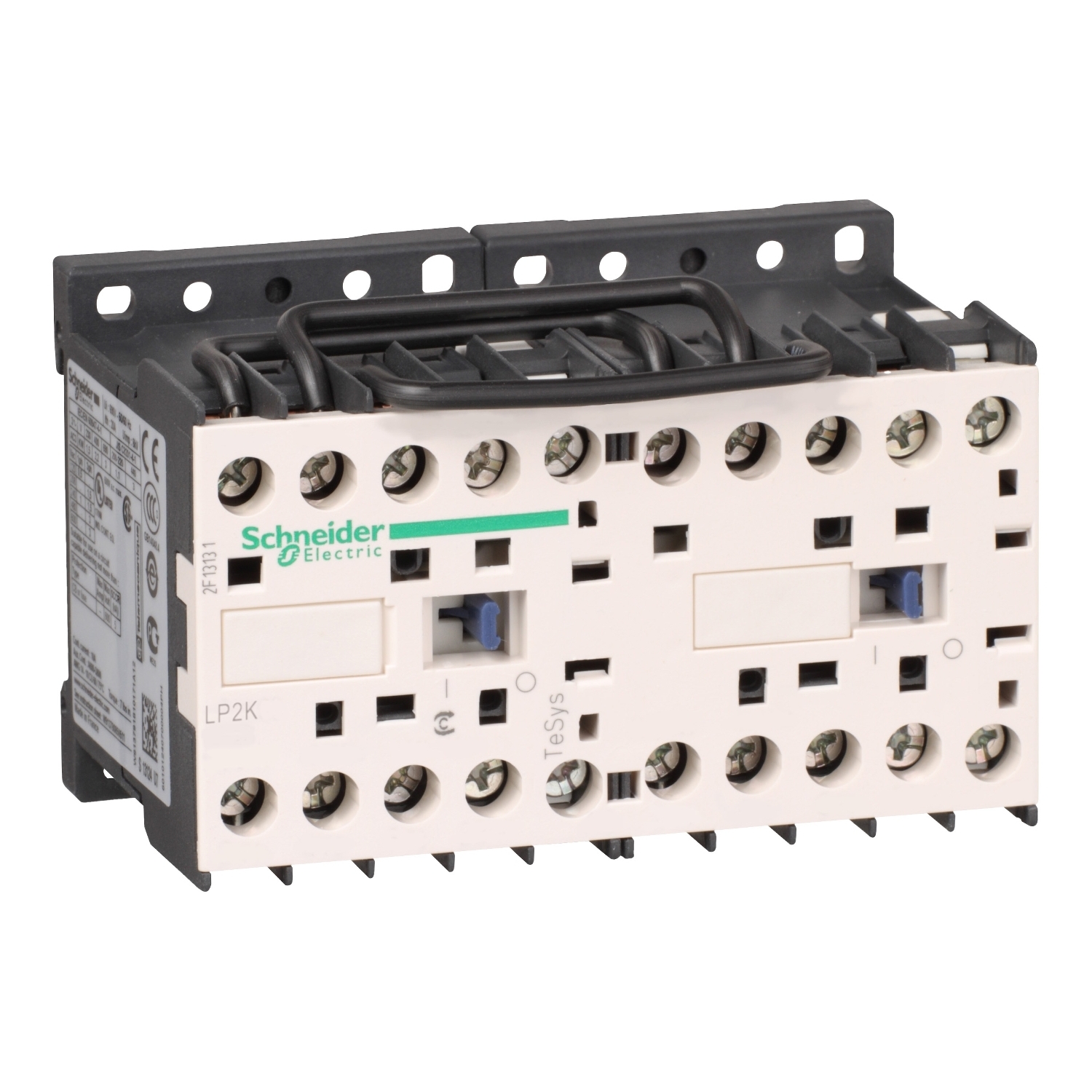 reversing Contactor, TeSys K, 3P, AC-3/AC-3e,440V 9A, 1NC, 24V DC coil, screw clamp terminals
