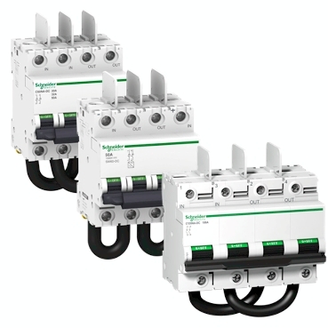 Acti 9 C60NA-DC, SW60-DC, C120NA-DC Schneider Electric Switch-disconnectors for solar generation.