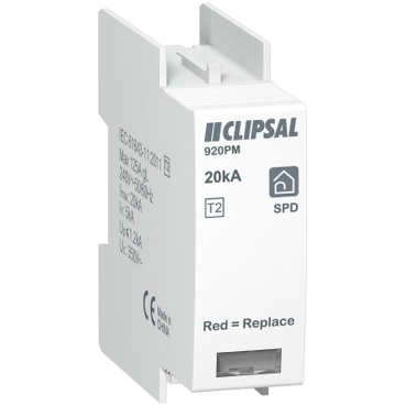 Clipsal Resi MAX, Cartridge SPD, Imax 20 KA For 920RM/1