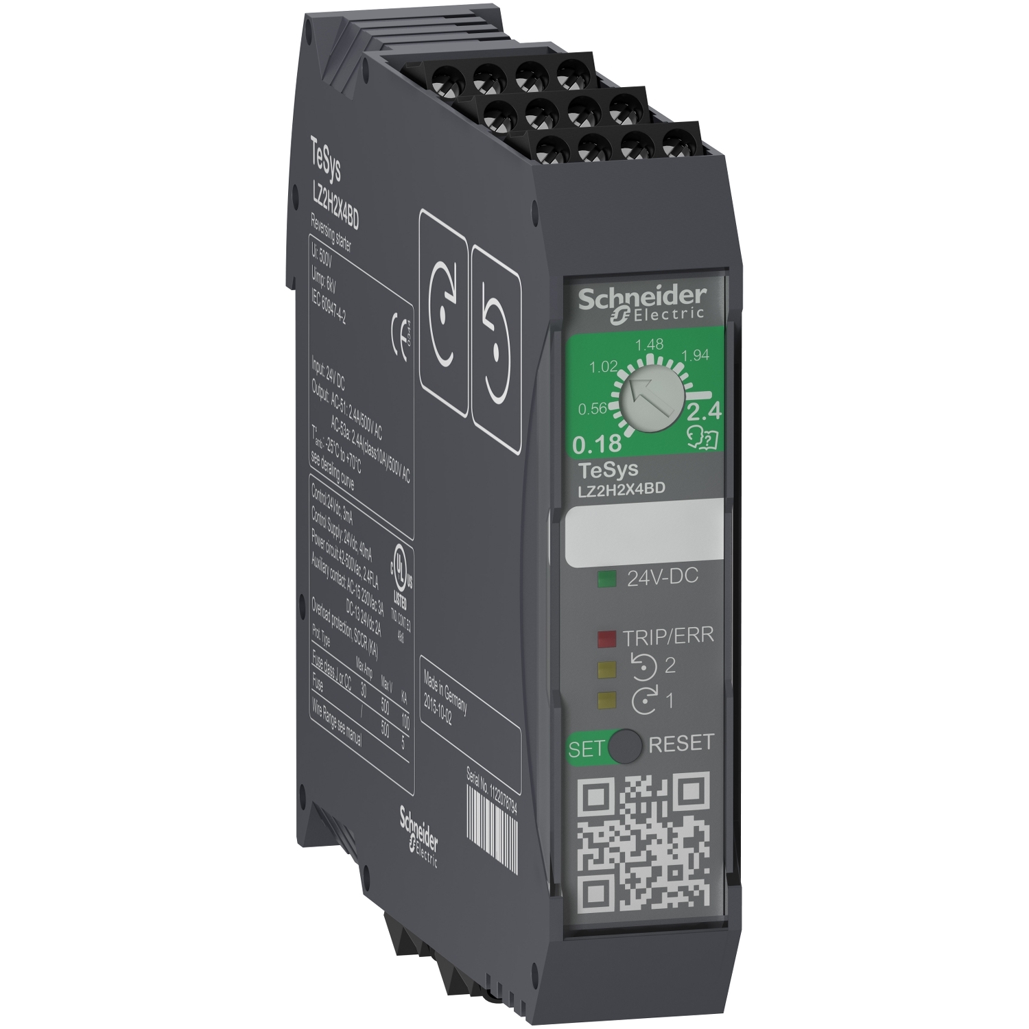 Lz2h6x5fu Reversing Starter Tesys H 3kw 400v Control 110 230vac Schneider Electric Global