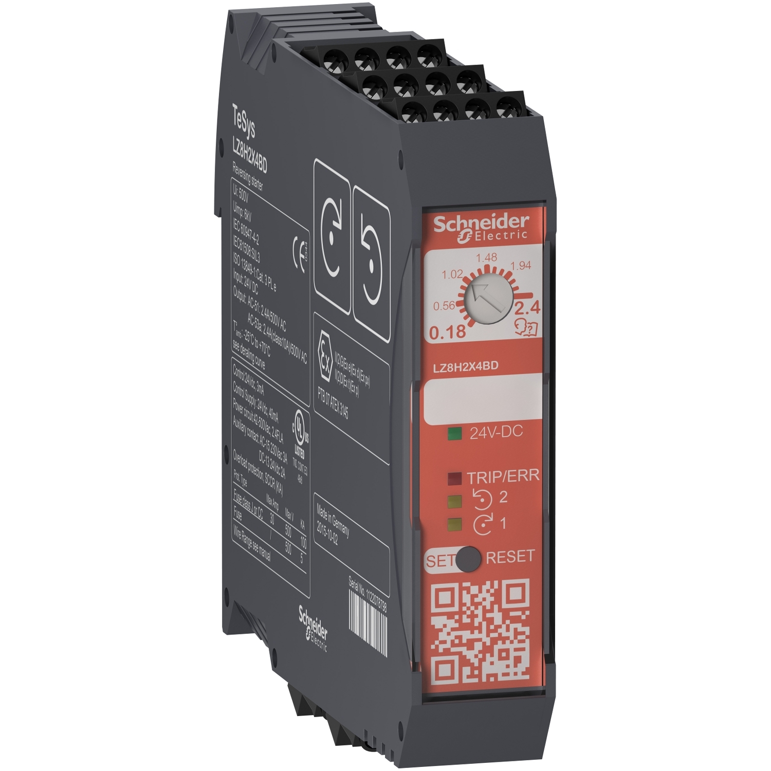Lz8h6x5bd Reversing Starter Tesys H Safe Torque Off 3kw 400v Control 24vdc Schneider Electric Global