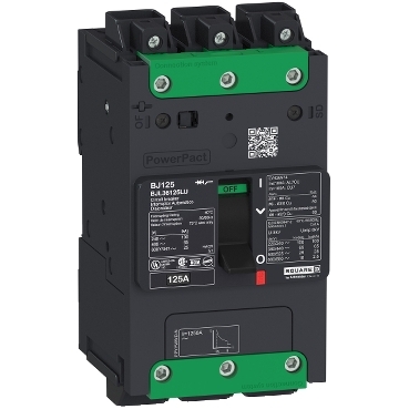 PowerPact B Multistandard molded case circuit breaker (MCCB) 3-pole