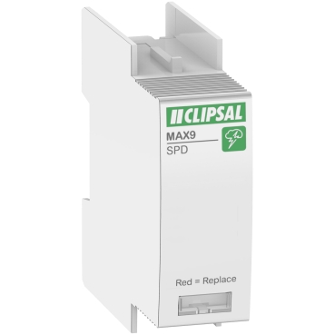 Clipsal MAX9 Cartridge Surge Protection Device, SPD, 1P, 40kA