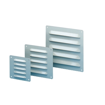 ClimaSys, Metal Outlet Grille Cut-out 95 X 90mm Ext Dim 120x120mm IP23