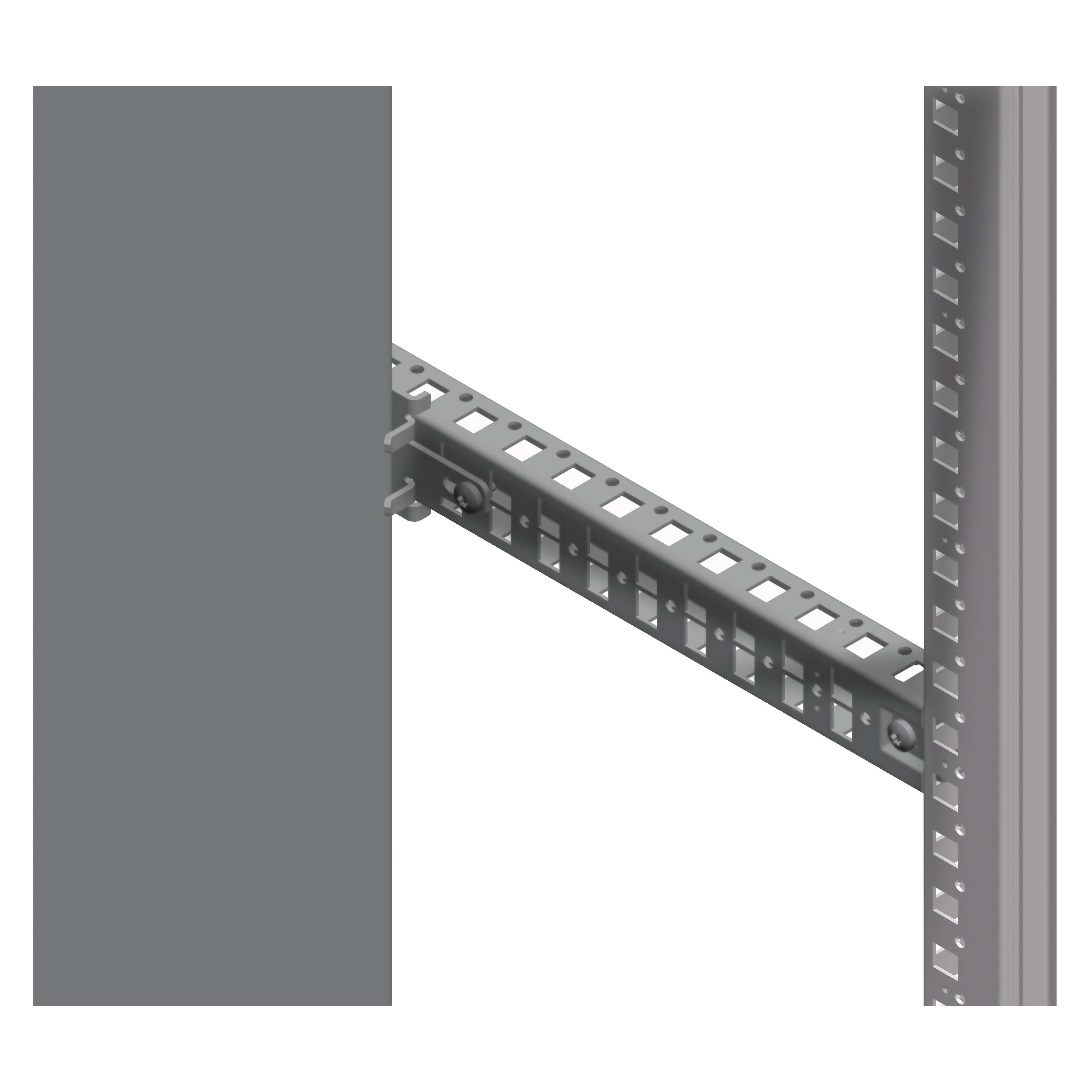 Intermediate fixing supports for mounting plate in advanced position, PanelSeT SFN, Spacial SF, steel