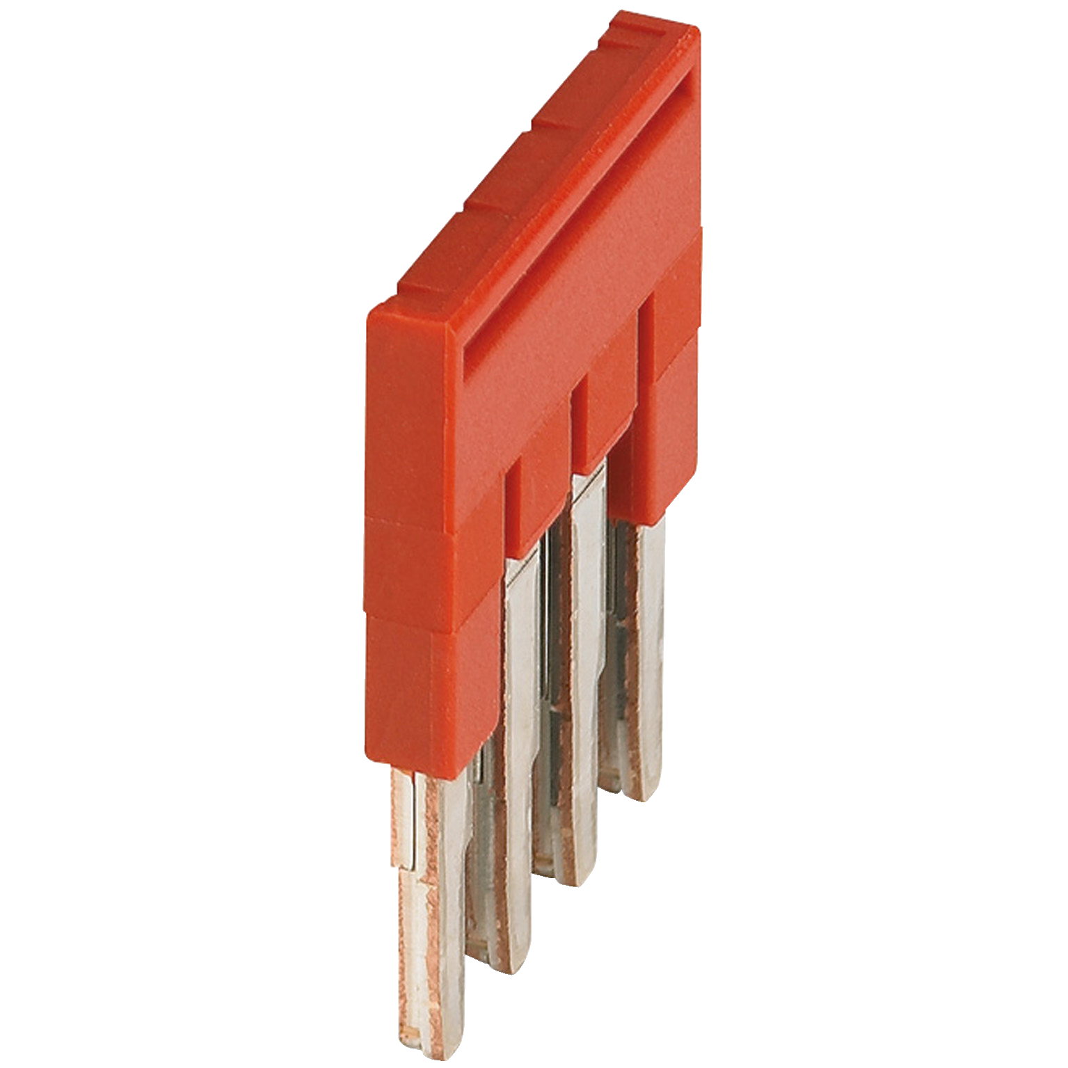 Plug-in bridge, Linergy TR, 4 points, for 2.5mm² terminal blocks, red, 4 way, set of 50