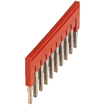 Linergy, Plug-in Bridge, Linergy TR, 10 Points, For 4mm² Terminal Blocks, Red, 10 Way, Set Of 10