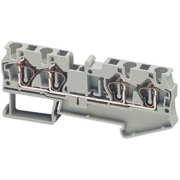 Linergy Passthrough Terminal Block, 4mm², 32A, Single Level, 2x2 SpRing