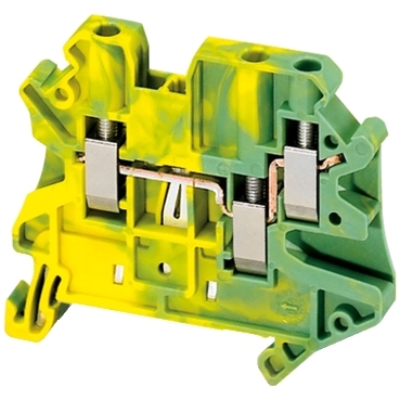 Screw Terminal Blocks - 3 points Protective earth - 4 mm2 - 1x2