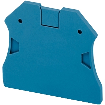 End Cover, 2pts,for screw terminal, blue