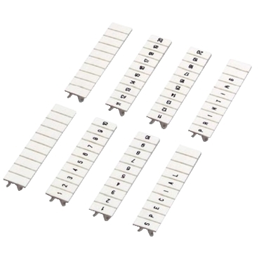 Linergy, Marking Strip, Linergy TR, Clip In Type, 5mm, Printed Characters 11 To 20, Printed Horizontal, White, Set Of 10