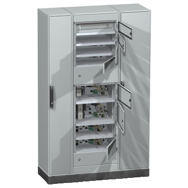 Spacial SFM Schneider Electric Steel floor-standing industrial enclosures, compartmentalized and pre-equipped for motor control centers