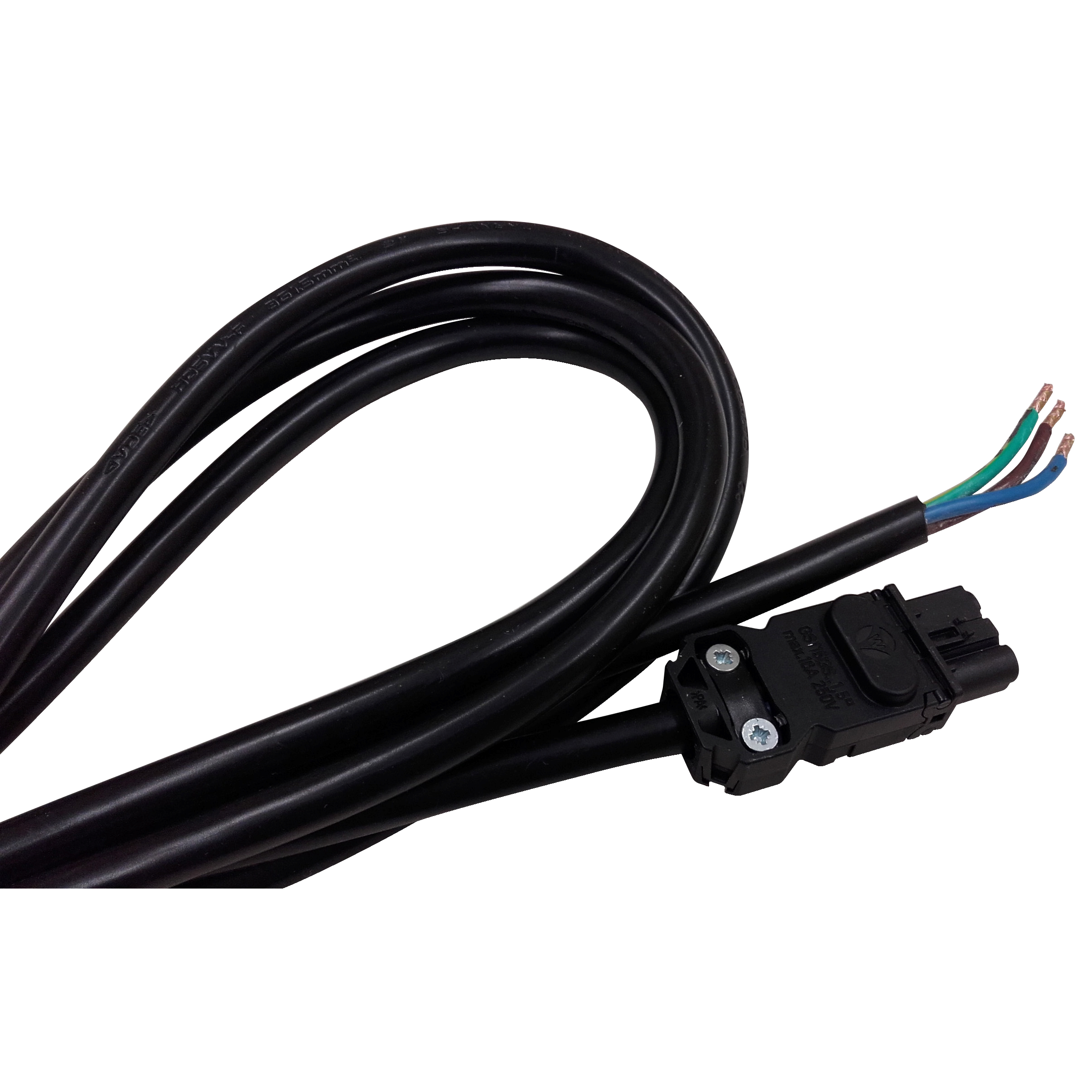Power cable 3m long for IEC Multi-fixing LED lamps