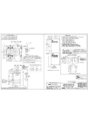 Outline Drawing | ASCO 911 Remote Control Switches | 100-400 Amps | Open Type | 405386