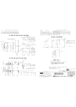 Composite Outline and Mounting Dimensions for Enclosed Type 2 or 3 Pole ASCO 920 Remote Control Switches 331849